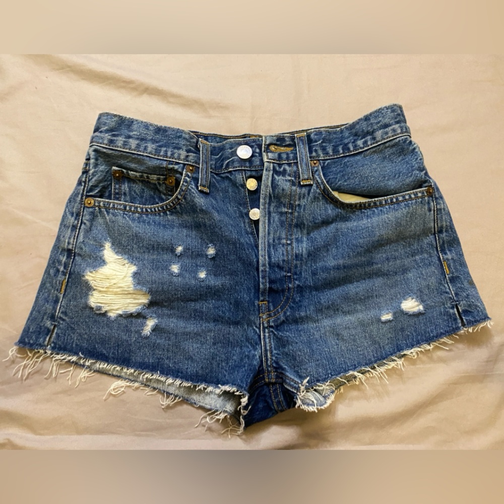REDONE Originals Denim Distressed Women's Shorts Size 26
